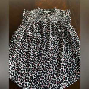 LOFT dressy animal print tank